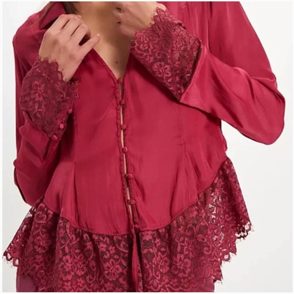 NWT Free People Ester Lace Top - Picture 3 of 8